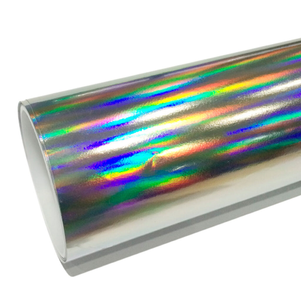 Vinilo automotriz efecto láser cromo de arcoíris (laser chrome)