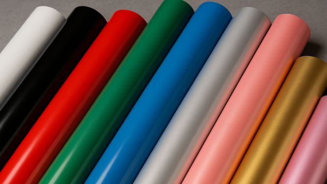 tipos de vinil de corte color PVC