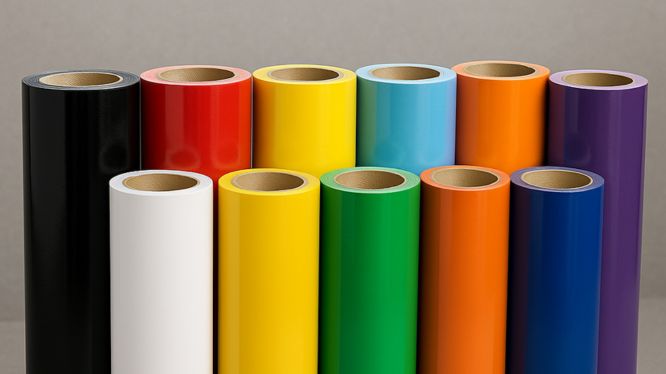 tipos de vinil de corte color PVC