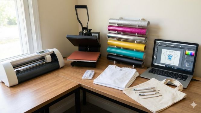 Guía definitiva para emprender con vinil textil: qué necesitas para empezar en 2026