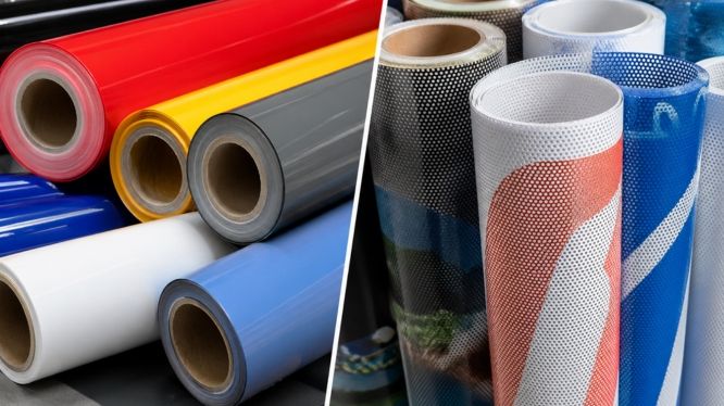 Vinil automotriz vs vinil microperforado: ¿cuál usar en campañas móviles y flotillas?