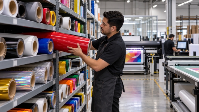 Viniles para negocios gráficos: cómo organizar tu inventario según los trabajos que más vendes