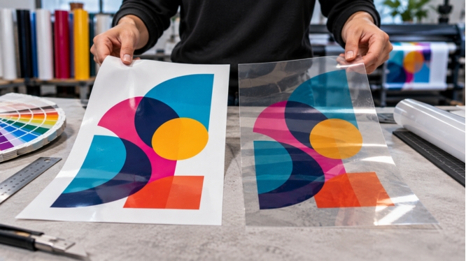 Cómo imprimir sobre vinil adhesivo transparente: claves para conseguir colores visibles y acabados profesionales