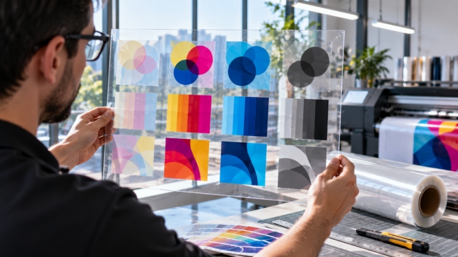 Cómo imprimir sobre vinil adhesivo transparente: claves para conseguir colores visibles y acabados profesionales