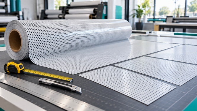 Vinil microperforado para ventanas: cómo medir y calcular cuánto material necesitas